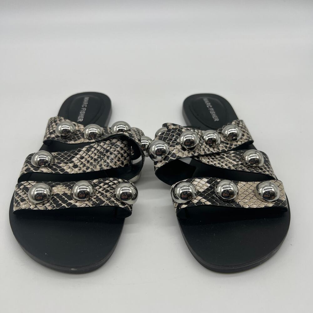Marc Fisher Slide Sandal Size 7 M Bryte Snake - image 6